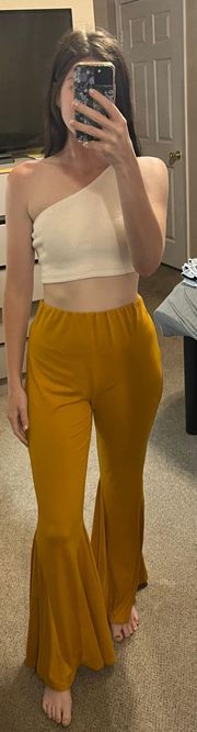 Yellow High Waisted Bell Bottoms