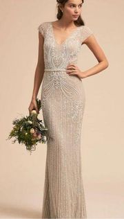 NEW BLHDN Sanders Beaded Wedding Maxi Dress