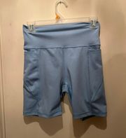 Blue Biker Shorts 