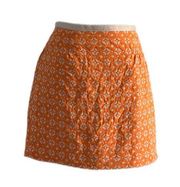 Fossil Orange Cotton Canvas Mini Skirt | US 6