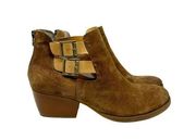 Korks Korkease Gabriela Distressed Suede Ankle Boots Size 9.5