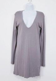 Standard James Perse V-Neck Long Sleeves Dress