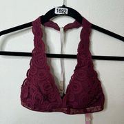 PINK - Victoria's Secret VS Victoria Secret PINK Maroon Bra Bralette Size S SMALL