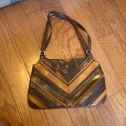 BCBG Max Azria Chevron Shoulder Purse