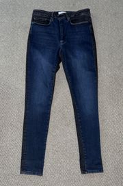 Le One Mid-rise Two Tone Skinny Jeans