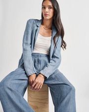 NET SPLENDID Stella Chambray Blazer XS