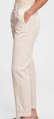 Gap Washwell Petite Light Beige Paper Bag High Waist Pants Size 2 Extra Small