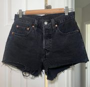 Black 501 Shorts