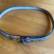 Women’s animal print belt by  size medium