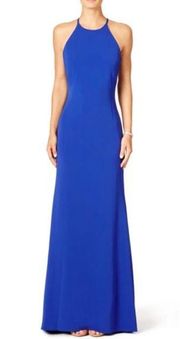 Badgley Mischka Cobalt Blue Racing Gown Size 0 US $660