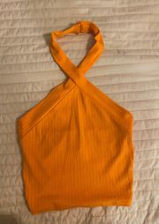 Orange Halter Top