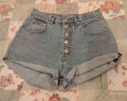 Light Blue Denim Shorts