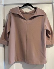 DINA AGAM Mauve Loose-Fit Top - Size Large - NEW w/ Tags!