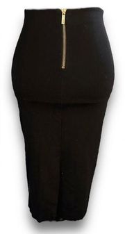 Casual Pencil Skirt Black Size S Back Zipper Woman’s