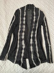 Tie Dye Black Cardigan