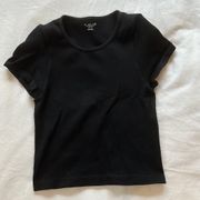 Cropped Black T-Shirt