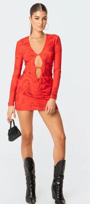 Pop Art Cut Out Dress