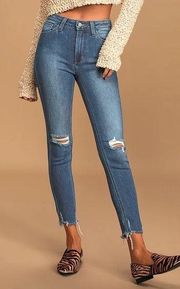 JBD Medium Wash Distressed Skinny Jeans