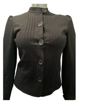 KENNETH COLE NY Mandarin Collar Stretch Blazer Jacket Size 4