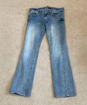 Guess jeans light wash bootcut jeans in size 30