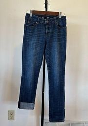 Kut from the Kloth womens jeans size 0 dark wash Catherine boyfriend