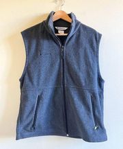 Columbia Fleece Vest Jacket Mens Size‎ M Gray Full Zip Up Charcoal Athletic