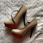 Nude stilettos size 7