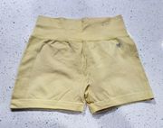 Yellow Biker Shorts