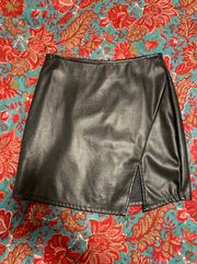 Black Leather Skirt