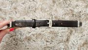 Brighton Vintage Black Leather Western Belt Style B10103 Size 30 Medium