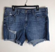 Silver jeans co ladies not your boyfriends denim shorts size 16