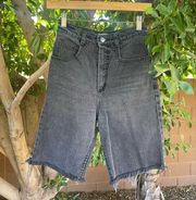 Retro Guess Jean Shorts Womens XS Grey Distressed Grunge George Marciano