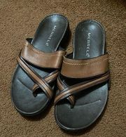 Brown  5 performance footwear sandals