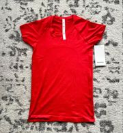 Swiftly Tech Tee Carnation Red SZ 6