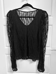 Black Lace blouse 