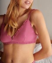 Anthro scalloped triangle bralette  Size XS