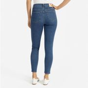 Everlane Dark Wash High Waisted Cropped Ankle Skinny Jeans