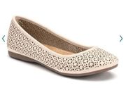 CROFT & BARROW ORTHOLITE LASER CUT FLATS SIZE 8 B22A