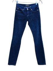 Bebe Women's Size 26 Dark Blue Wash Skinny Jeans