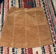 Corduroy Mini Skirt