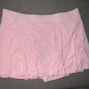 HALARA Pink Skort with Ribbing and Ruffles Size 1X NWT