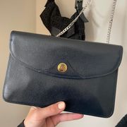 Christian Dior Black Leather Clutch Bag