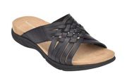 Easy Spirit Meadow Slide Sandal in Black Size 8M MSRP $69