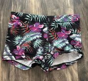 tropical spandex shorts