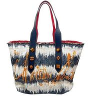 Christian Louboutin Cloth Frangibus Kansai Embroidered Embellished Tote Bag