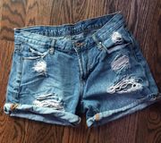 Jeans Distressed Shorts