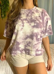 Tie Dye Short Sleeve Sweater