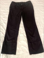 Joe’s Jeans, Black, The “Socialite Kicker” Crop style, Sz. 26