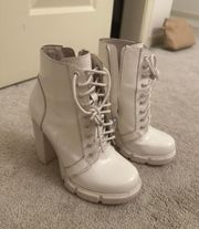 Jeffrey Campbell White Booties