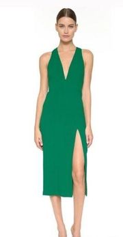 NWT!! CUSHNIE ET OCHS Sleeveless Emerald Green Dress